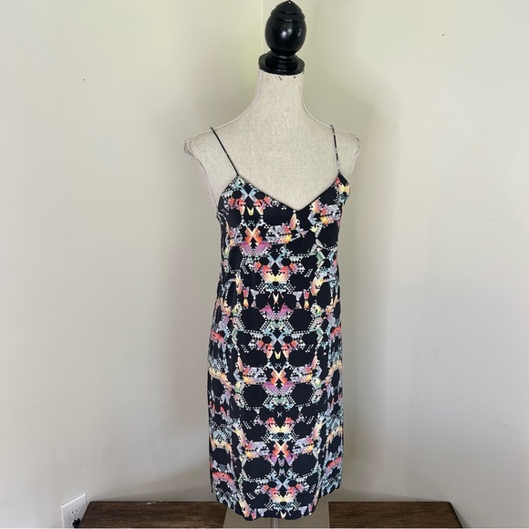 TIBI Gray/geometric print sleeveless dress - Size 0 - Picture 5 of 11